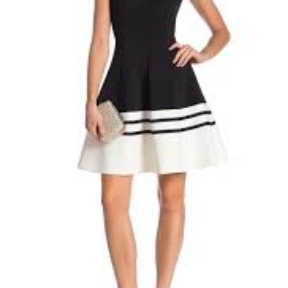 Calvin Klein Black and White Summer Dress